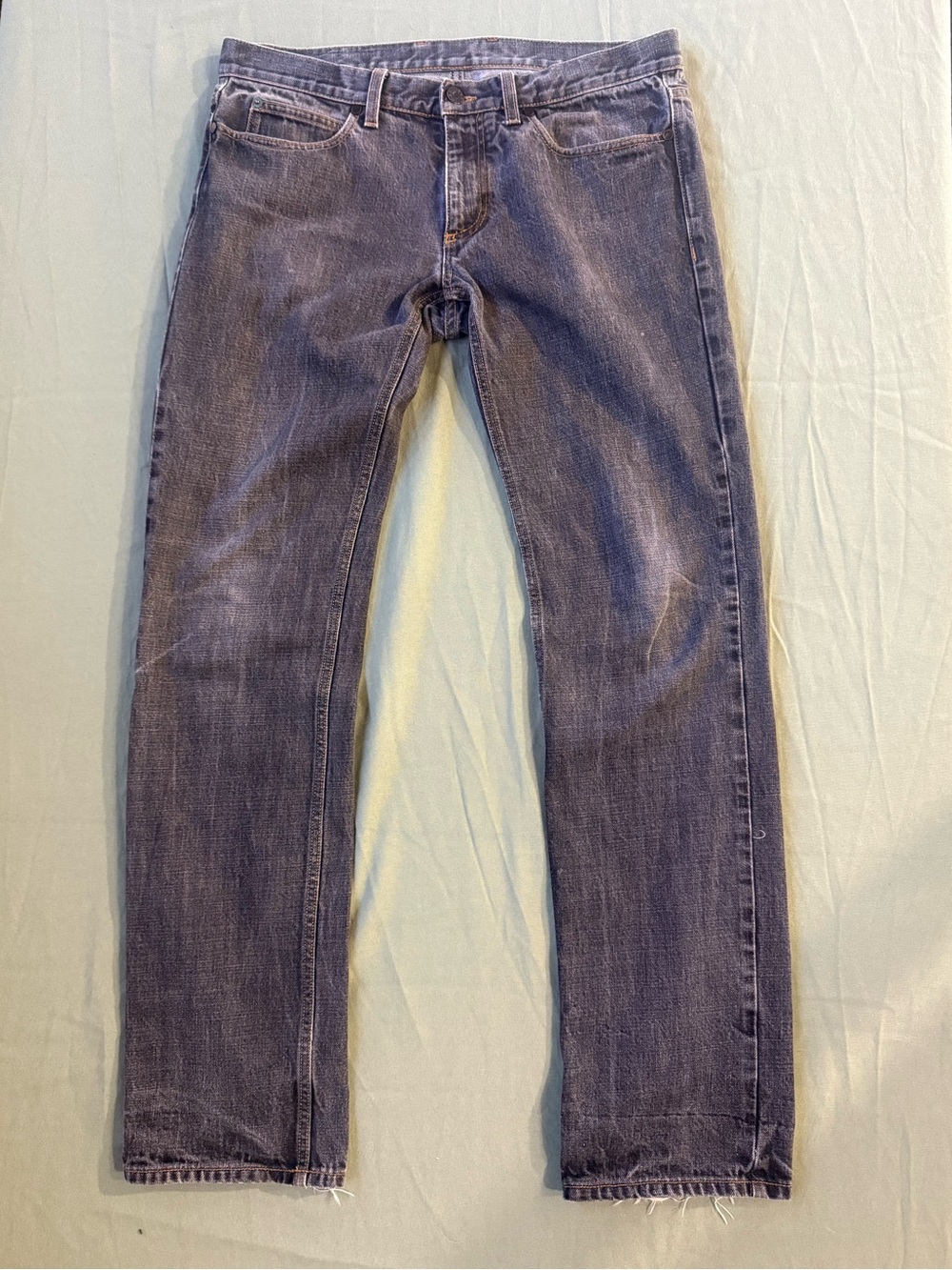 Men's Lanvin Slim Straight Jeans Dark Wash Made In Italy 33